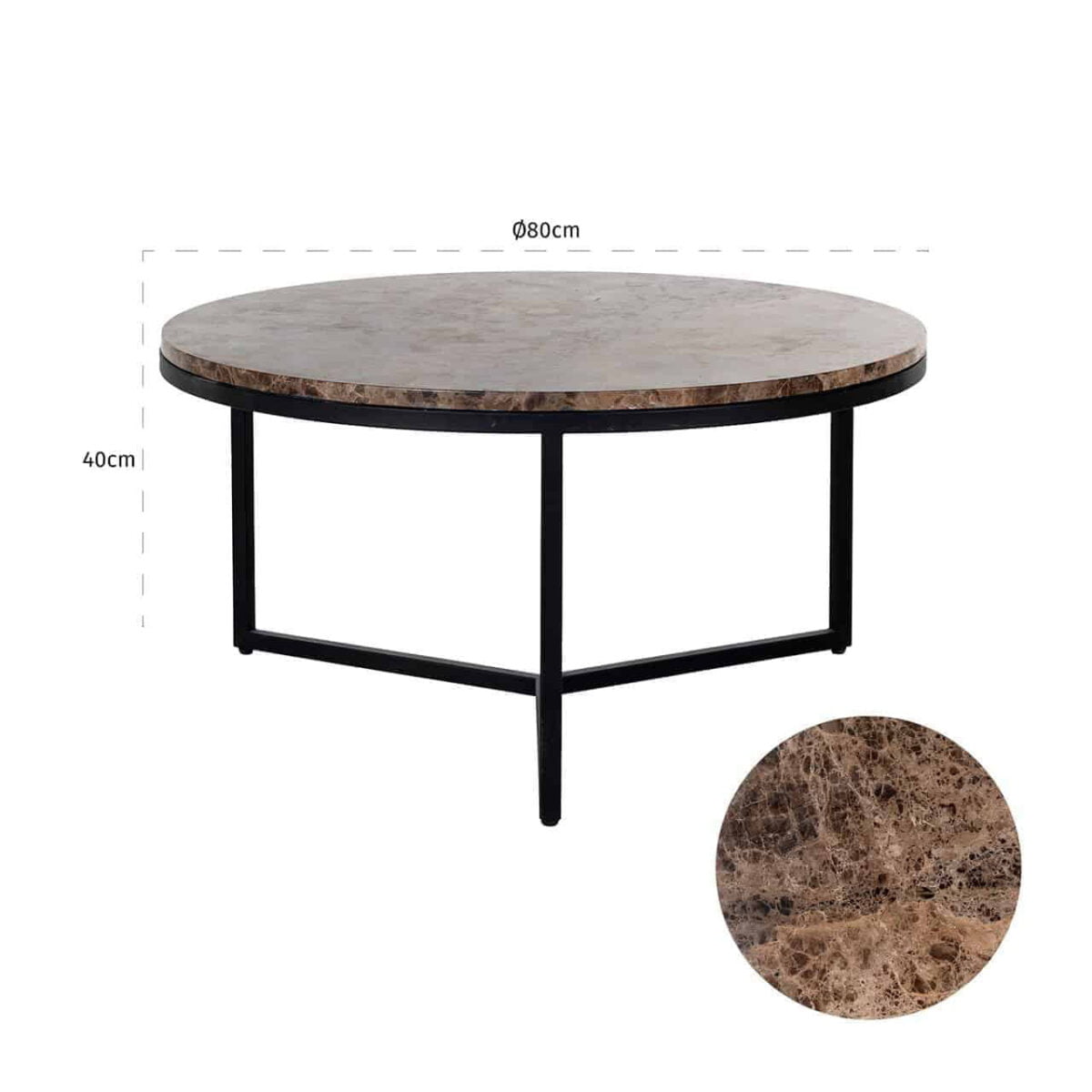 Richmond Salontafel Orion 80cm