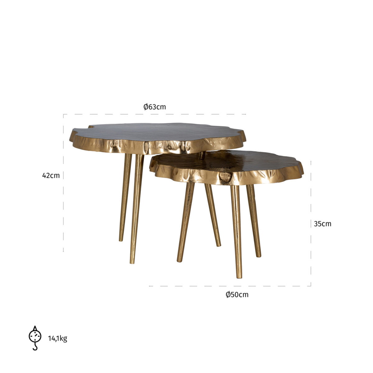Richmond Salontafel Phoeby set van 2