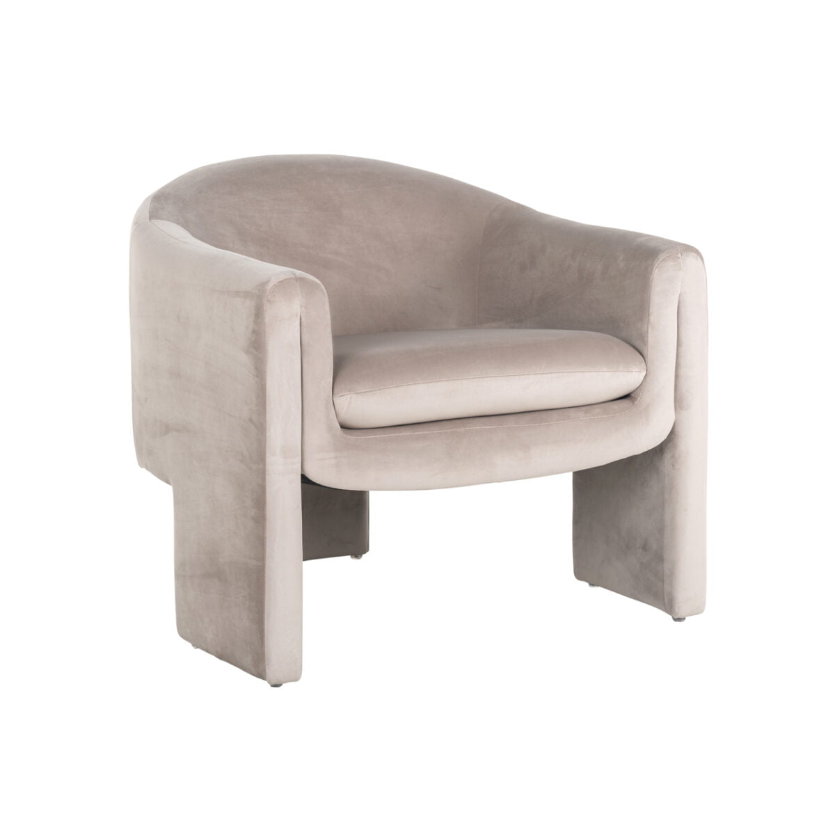 Richmond Interiors Richmond Fauteuil Charmaine Khaki Velvet